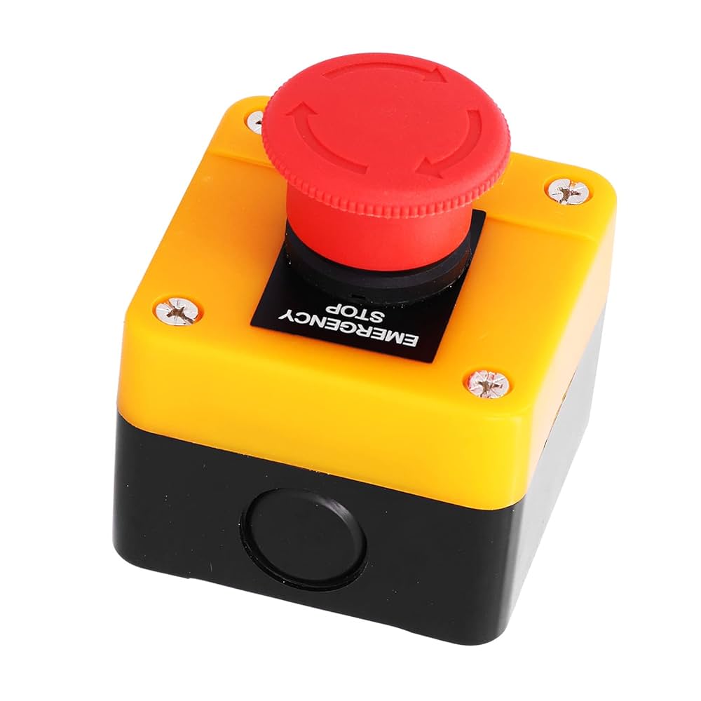 Amazon.co.jp: TTOCAR緊急停止ボタン 10A 防水 1NO 1NC レッド